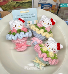 Kitty花束系列钩织图解